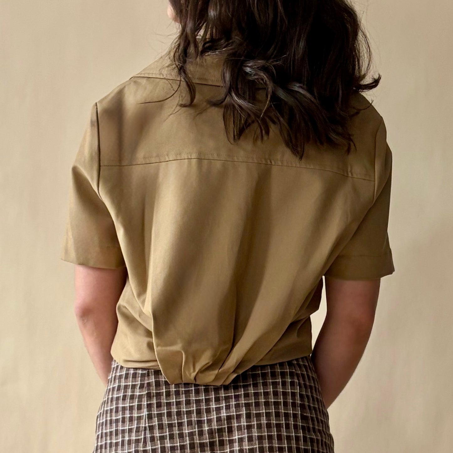 Sandstone Collared Top