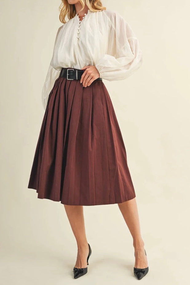 Dove Balloon Sleeve Blouse