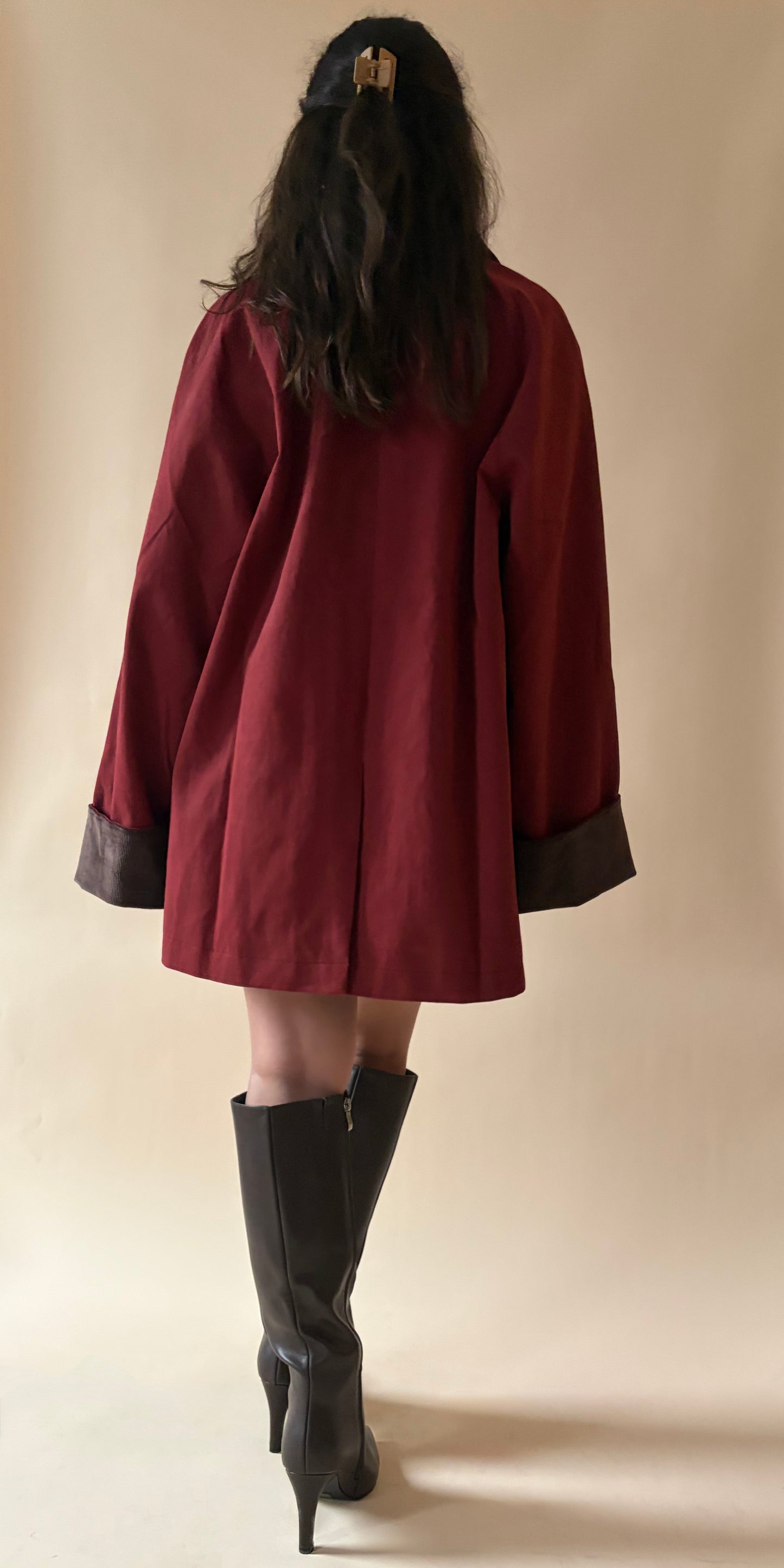 Merlot Button Down Jacket