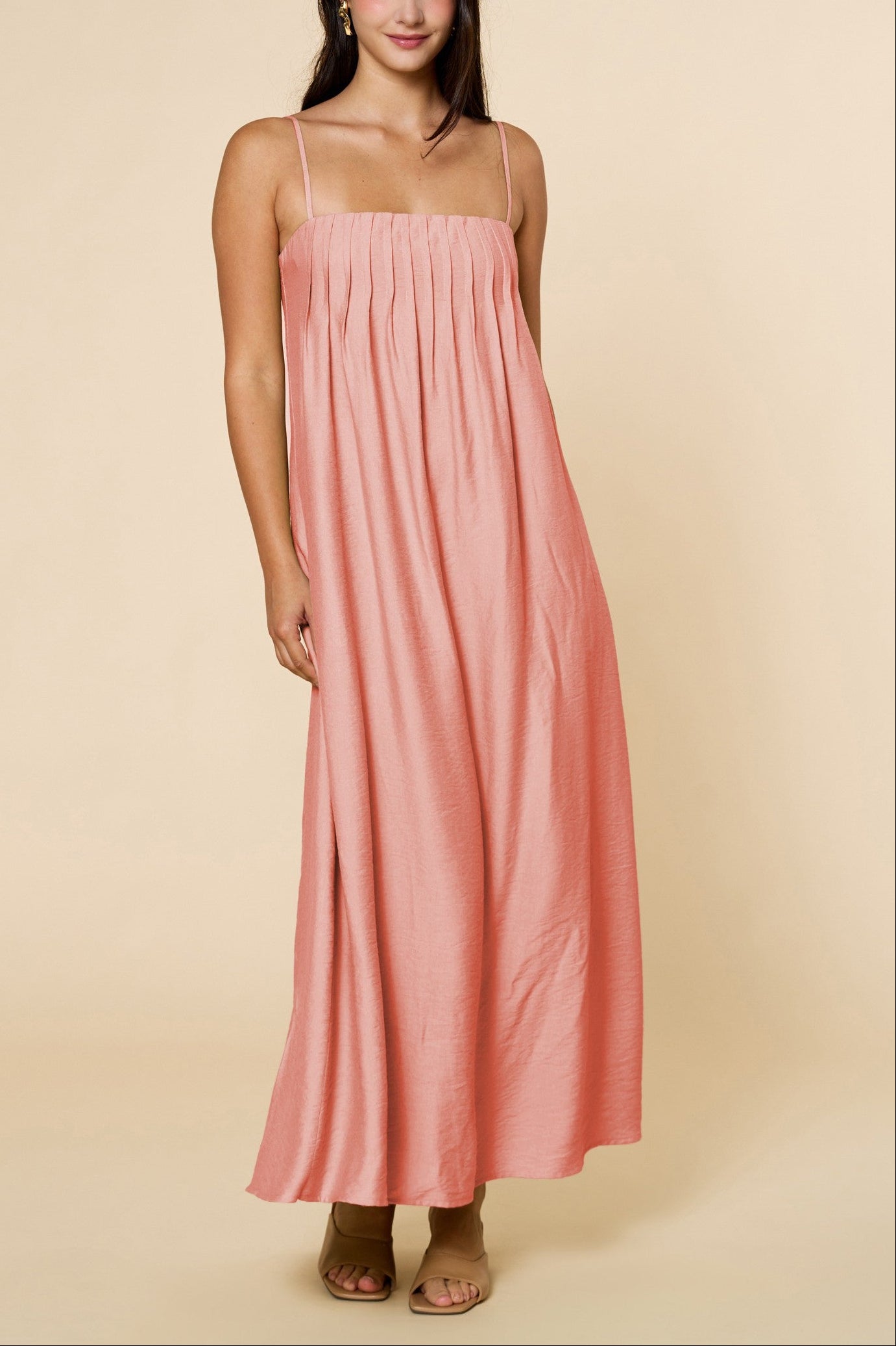 Rebecca Pleated Maxi Dress
