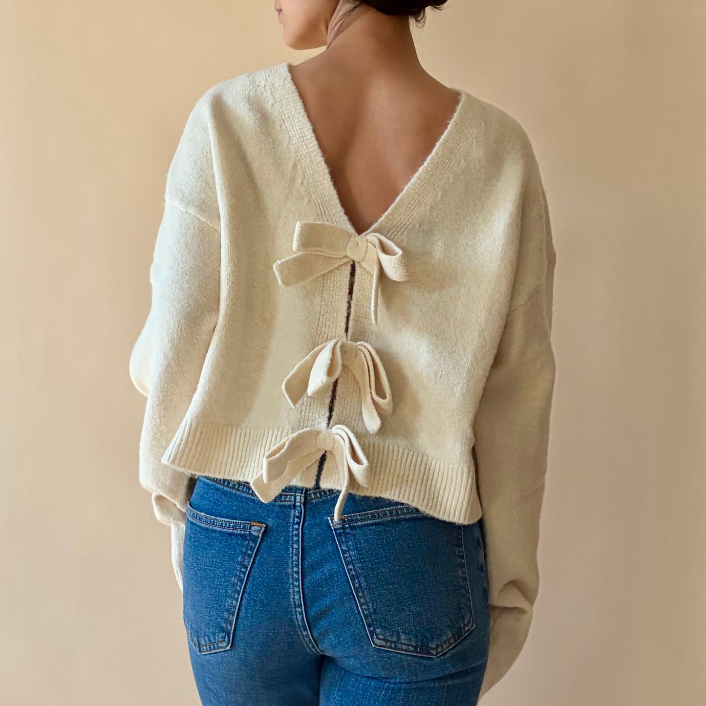 The Bow Two-Way Knit Sweater